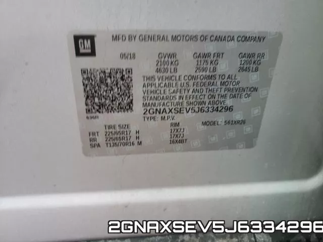 2GNAXSEV5J6334296 фото 2