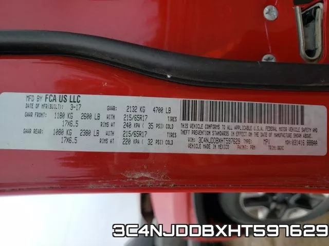 3C4NJDDBXHT597629 фото 2