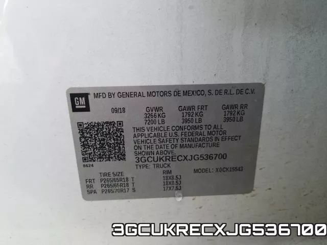 3GCUKRECXJG536700 фото 2