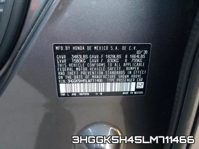 3HGGK5H45LM711466 фото 2
