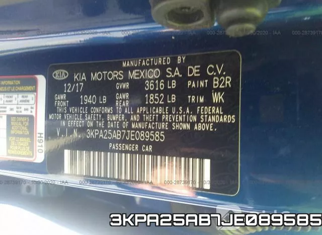 3KPA25AB7JE089585 фото 10