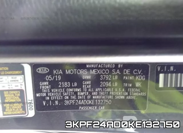 3KPF24AD0KE132750 фото 9