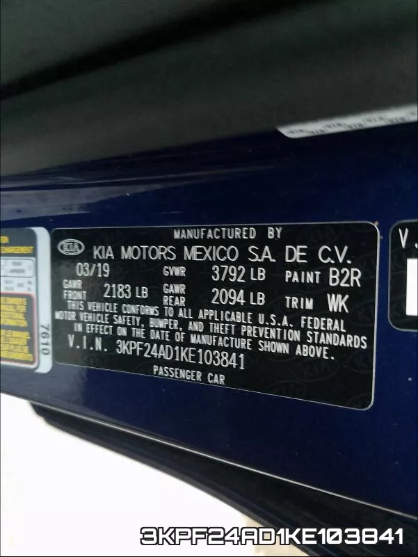 3KPF24AD1KE103841 фото 2