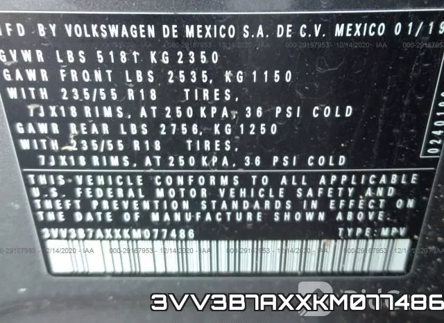 3VV3B7AXXKM077486 фото 8