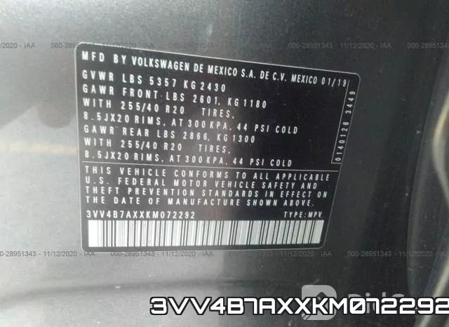 3VV4B7AXXKM072292 фото 8