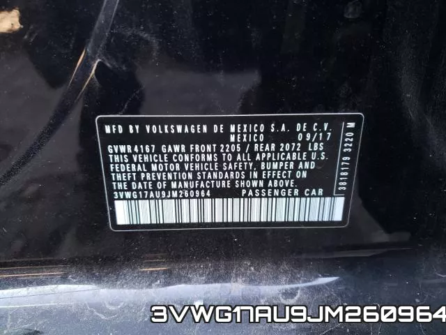 3VWG17AU9JM260964 фото 2