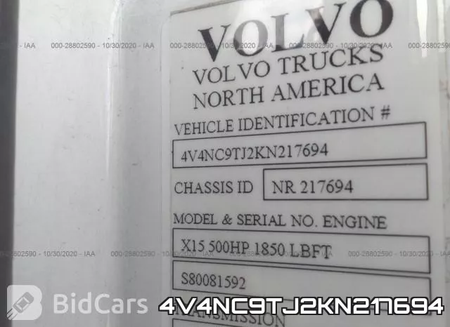 4V4NC9TJ2KN217694 фото 9