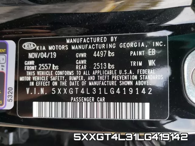 5XXGT4L31LG419142 фото 2