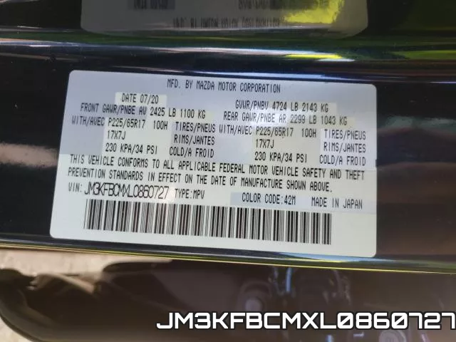 JM3KFBCMXL0860727 фото 2