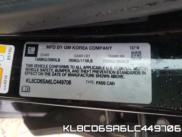 KL8CD6SA6LC449706 фото 2