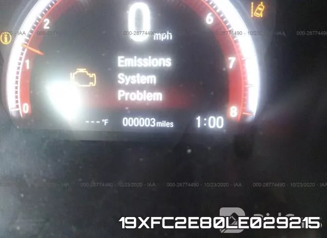 19XFC2E80LE029215 фото 7
