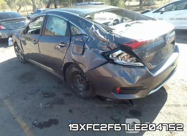 19XFC2F67LE204752 фото 4