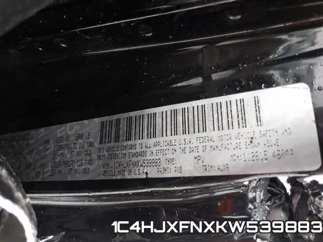 1C4HJXFNXKW539883 фото 2