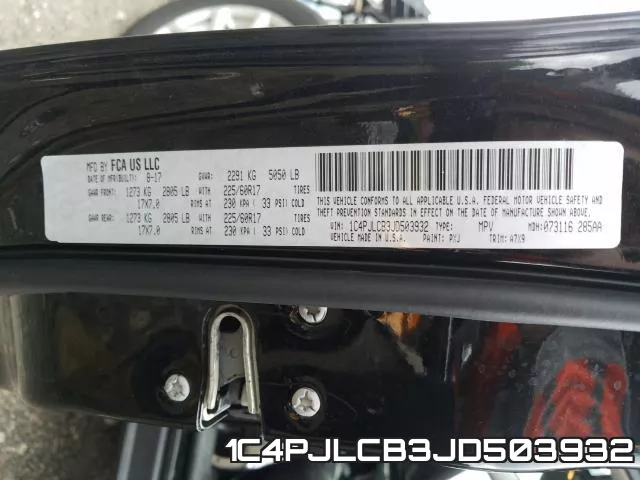 1C4PJLCB3JD503932 фото 2