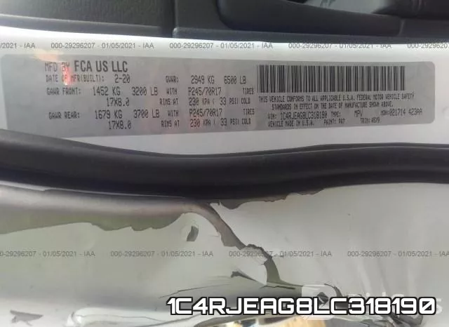 1C4RJEAG8LC318190 фото 10