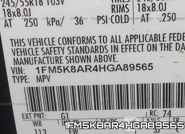 1FM5K8AR4HGA89565 фото 10