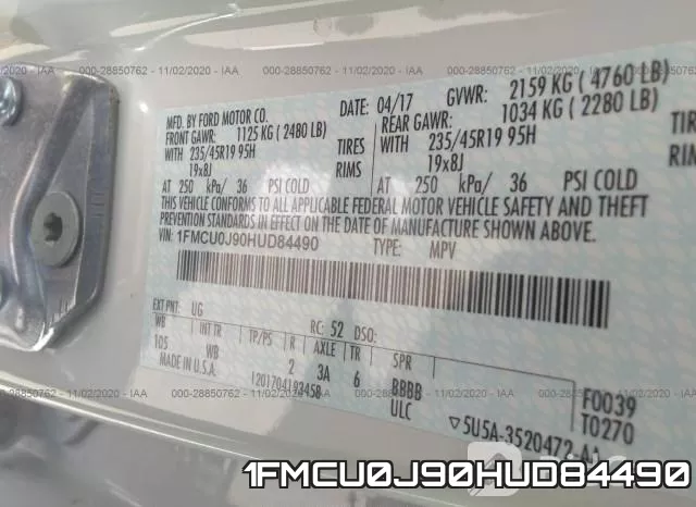 1FMCU0J90HUD84490 фото 10