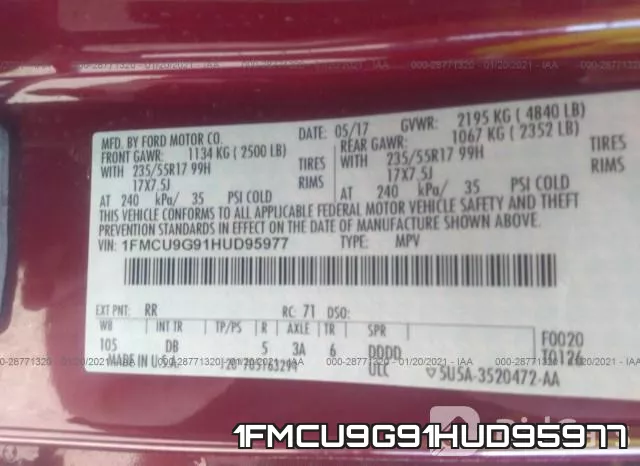 1FMCU9G91HUD95977 фото 9