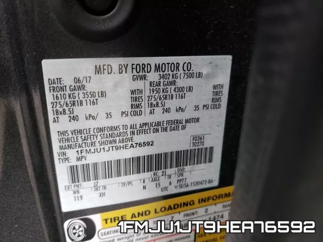 1FMJU1JT9HEA76592 фото 2