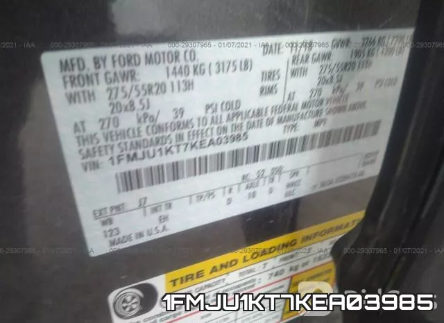 1FMJU1KT7KEA03985 фото 9