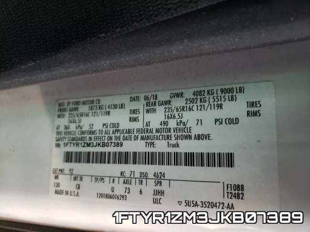 1FTYR1ZM3JKB07389 фото 2