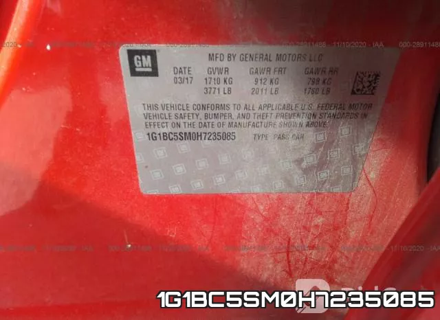 1G1BC5SM0H7235085 фото 10