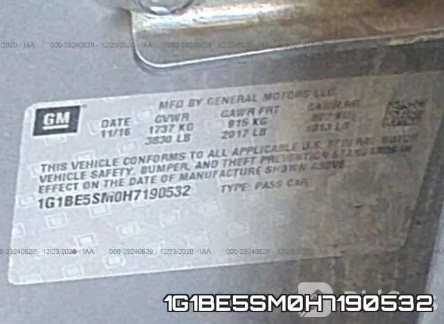 1G1BE5SM0H7190532 фото 10