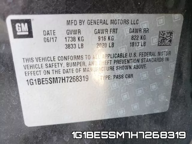 1G1BE5SM7H7268319 фото 2