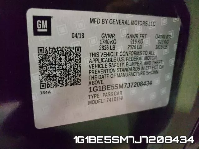 1G1BE5SM7J7208434 фото 2