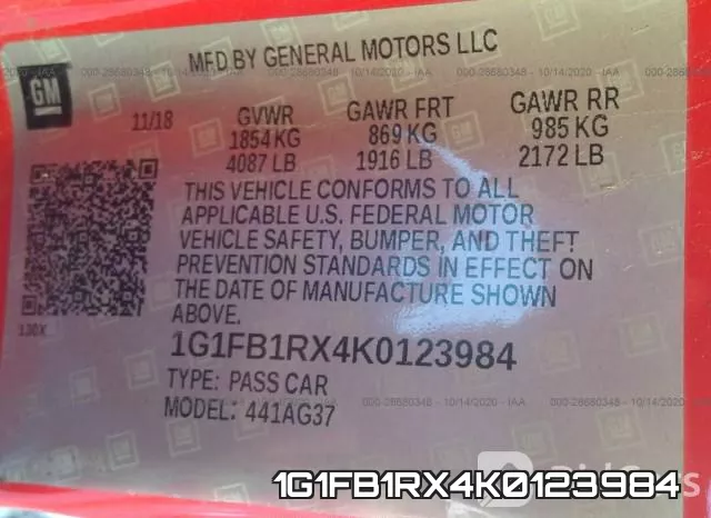 1G1FB1RX4K0123984 фото 10