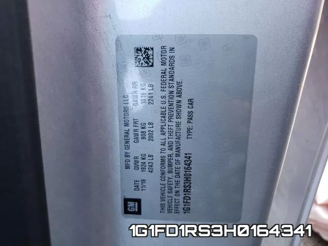 1G1FD1RS3H0164341 фото 2