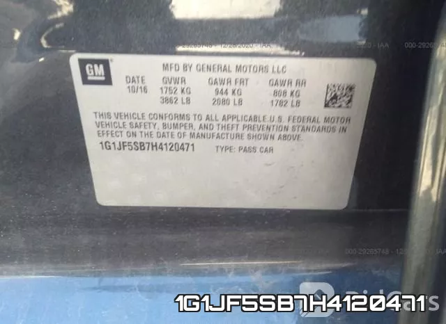 1G1JF5SB7H4120471 фото 10