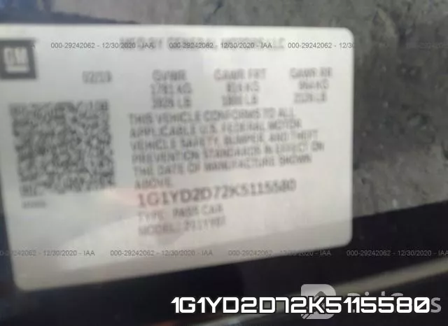 1G1YD2D72K5115580 фото 10