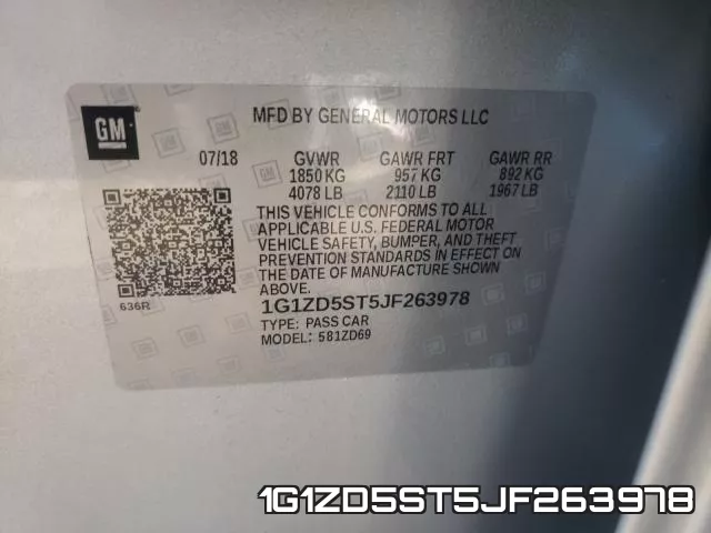 1G1ZD5ST5JF263978 фото 2