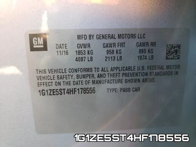 1G1ZE5ST4HF178556 фото 2