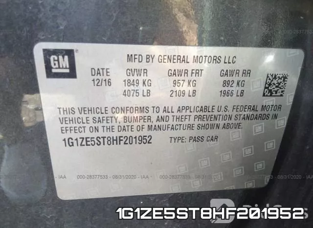 1G1ZE5ST8HF201952 фото 10