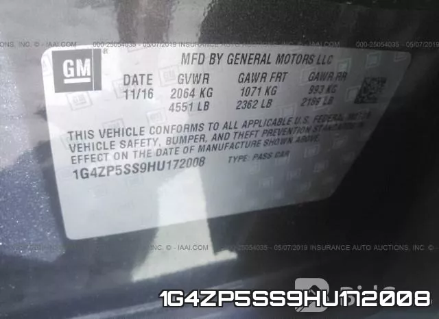 1G4ZP5SS9HU172008 фото 10