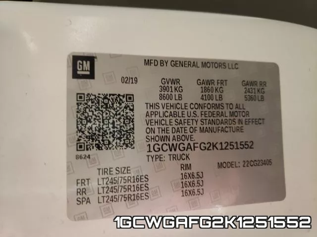 1GCWGAFG2K1251552 фото 2