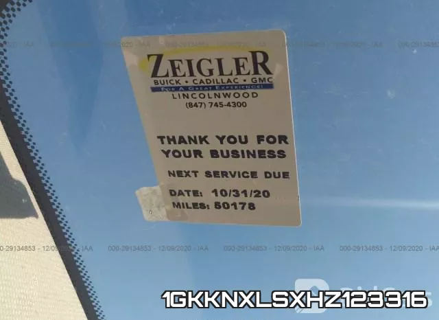 1GKKNXLSXHZ123316 фото 7