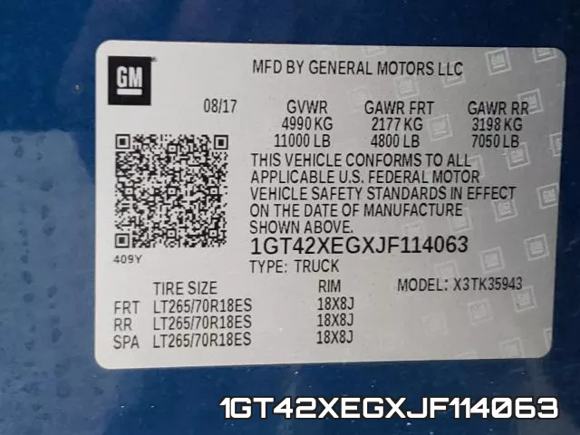 1GT42XEGXJF114063 фото 2