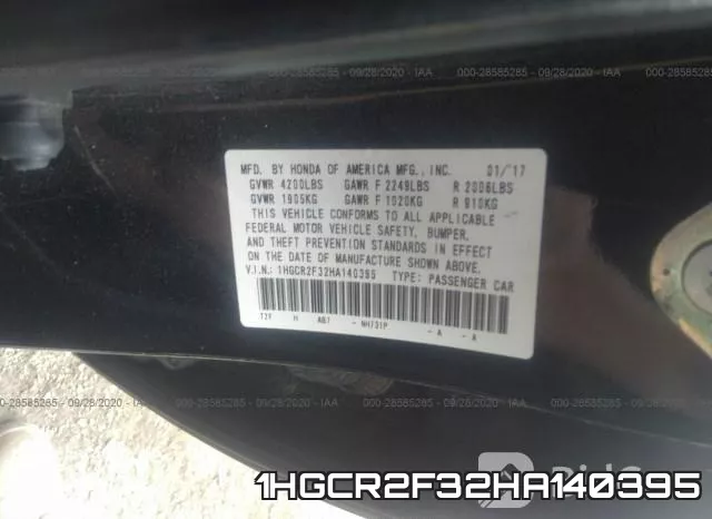 1HGCR2F32HA140395 фото 10