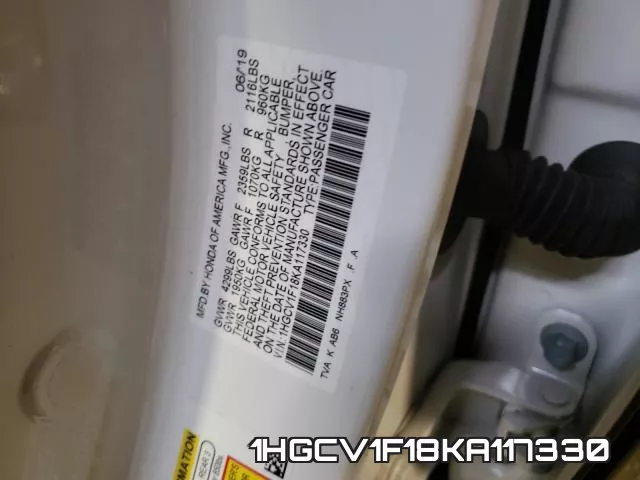1HGCV1F18KA117330 фото 2