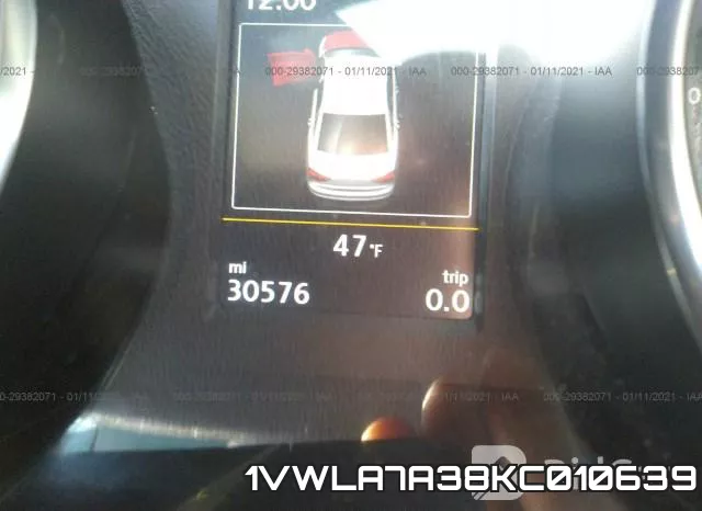1VWLA7A38KC010639 фото 8