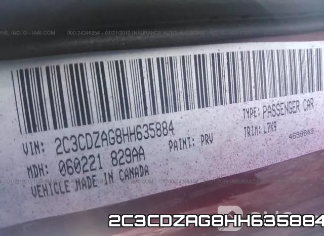 2C3CDZAG8HH635884 фото 7