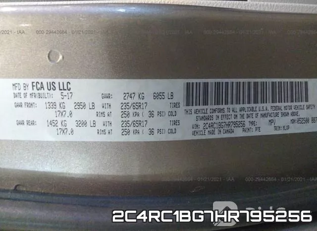 2C4RC1BG7HR795256 фото 8