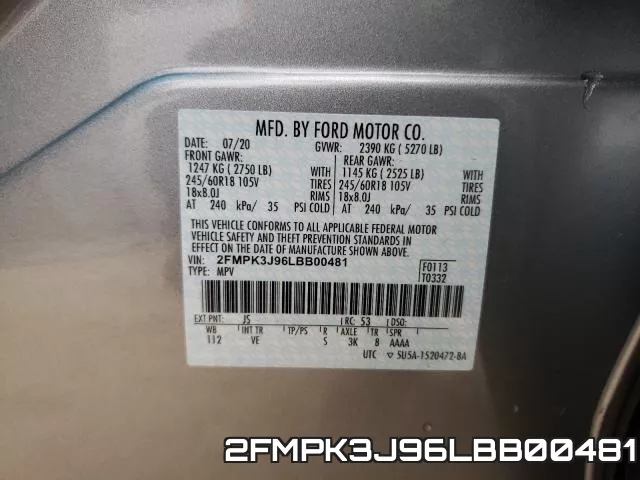 2FMPK3J96LBB00481 фото 2