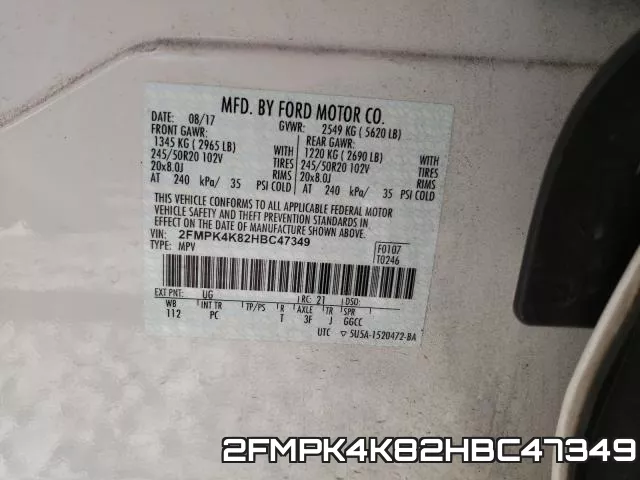 2FMPK4K82HBC47349 фото 2