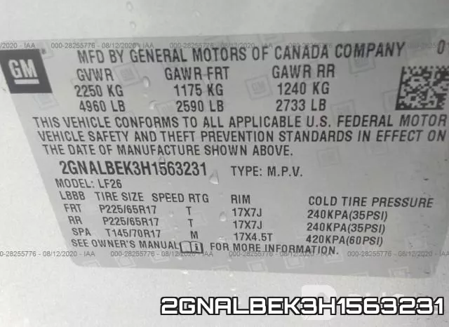 2GNALBEK3H1563231 фото 10