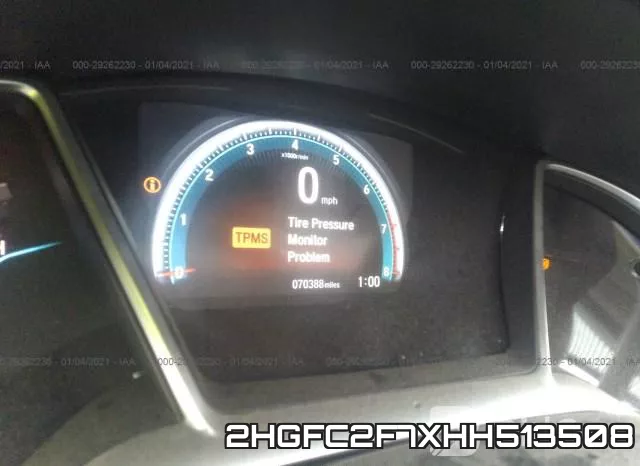 2HGFC2F7XHH513508 фото 8