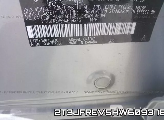 2T3JFREV5HW609376 фото 10
